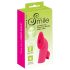 SMILE Licking - vazdušni pulsni vibrator za prste sa jezikom (pink)