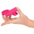 SMILE Licking - vazdušni pulsni vibrator za prste sa jezikom (pink)