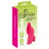 SMILE Licking - vazdušni pulsni vibrator za prste sa jezikom (pink)