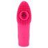 SMILE Licking - vazdušni pulsni vibrator za prste sa jezikom (pink)