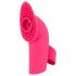 SMILE Licking - vazdušni pulsni vibrator za prste sa jezikom (pink)