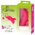 SMILE Licking - vazdušni pulsni vibrator za prste sa jezikom (pink)