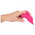 SMILE Licking - vazdušni pulsni vibrator za prste sa jezikom (pink)