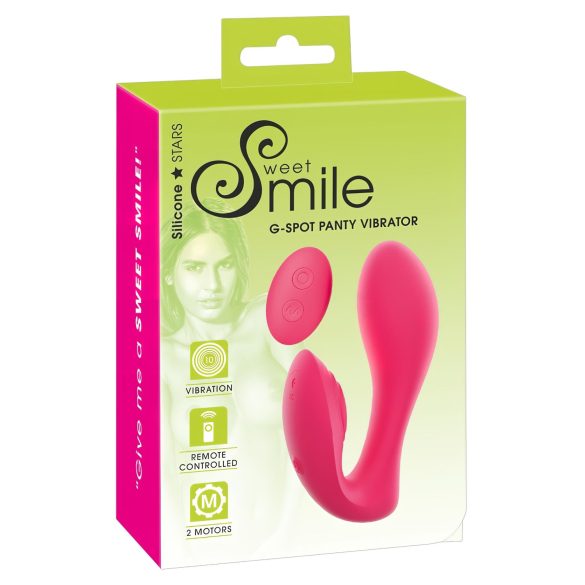 SMILE Gaćice - bežični 2u1 vibrator na punjenje (roze)