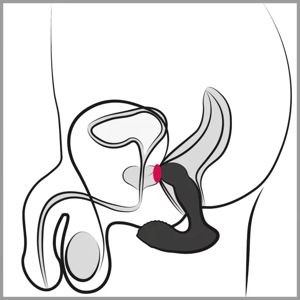 Rebel - bežični, daljinski upravljani masažer prostate (vibrator, crni)