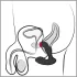 Rebel - bežični, daljinski upravljani masažer prostate (vibrator, crni)