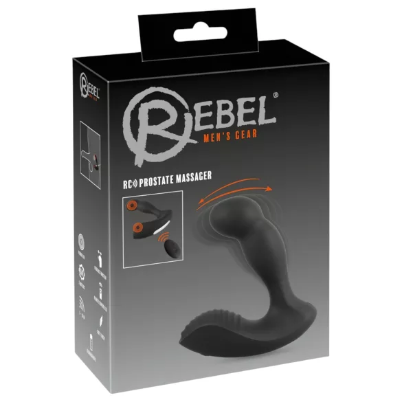 Rebel - bežični, daljinski upravljani masažer prostate (vibrator, crni)