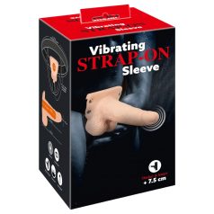   You2Toys Strap-on - šuplje, podesive prirodne boje (vibrator)