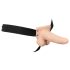 You2Toys Strap-on - šuplje, podesive prirodne boje (vibrator)