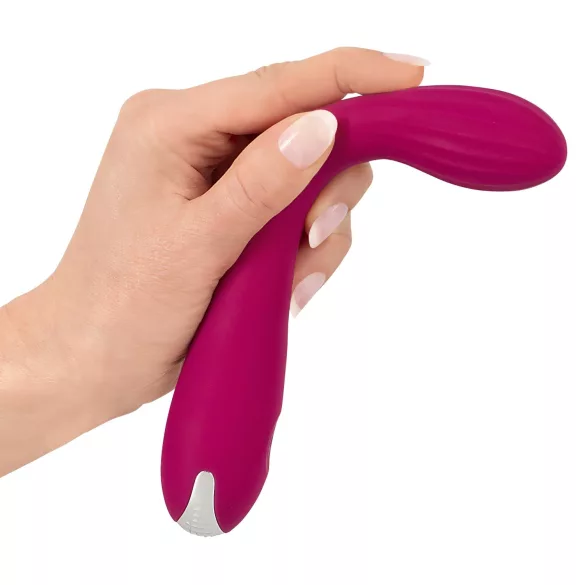 SMILE G-tačka - punjivi vibrator sa rebrastim dizajnom (ljubičasti)
