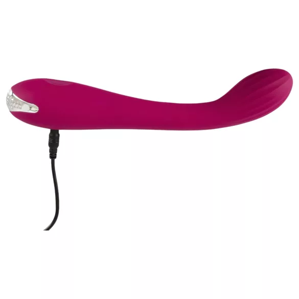 SMILE G-tačka - punjivi vibrator sa rebrastim dizajnom (ljubičasti)