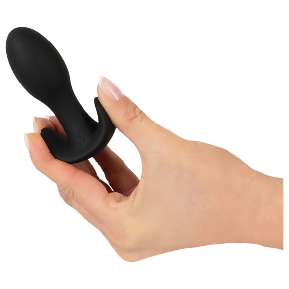 ANOS - punjivi, vodootporni crni vibrator za prostate