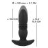 ANOS - crni analni vibrator sa bežičnim upravljanjem