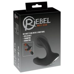 Rebel RC - bežični analni vibrator na naduvavanje (crni)