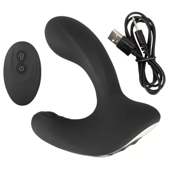 Rebel RC - bežični analni vibrator na naduvavanje (crni)