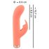 You2Toys Peachy! mini rabbit - Punjivi zeka vibrator (breskva)