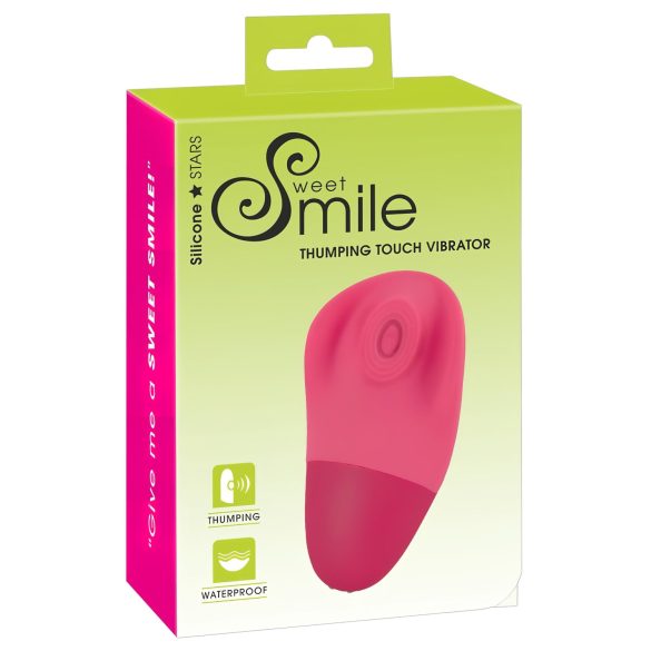 SMILE Thumping Touch - punjivi pulsirajući vibrator za klitoris (roze)