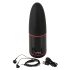 WYNE 02 - punjivi vibrator sa sisaljkom (crno-beli)