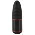 WYNE 02 - punjivi vibrator sa sisaljkom (crno-beli)