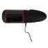 WYNE 02 - punjivi vibrator sa sisaljkom (crno-beli)