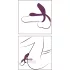 Couples Choice - punjiva, daljinska prsten za penis (ljubičasta)