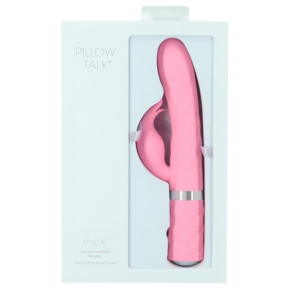 Pillow Talk Lively - bežični vibrator sa dodatkom za klitoris (roze)