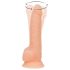 Naked Addiction Rotating 8 - rotirajući vibrator (20cm) - prirodna boja