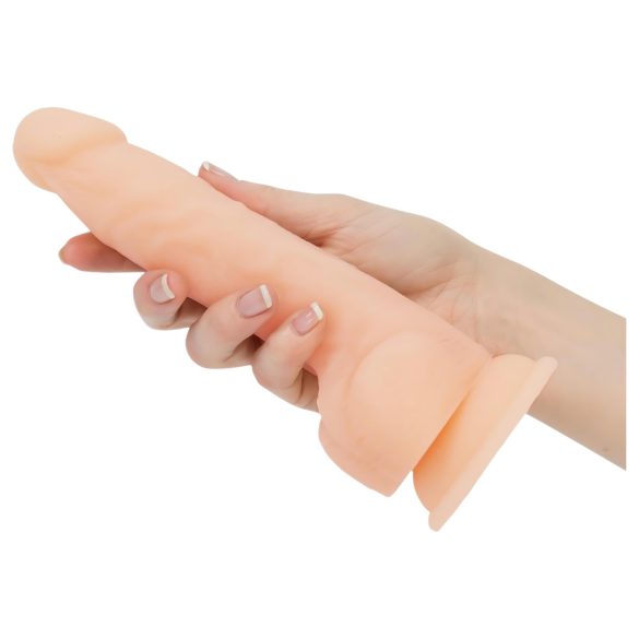 Naked Addiction Rotating 8 - rotirajući vibrator (20cm) - prirodna boja