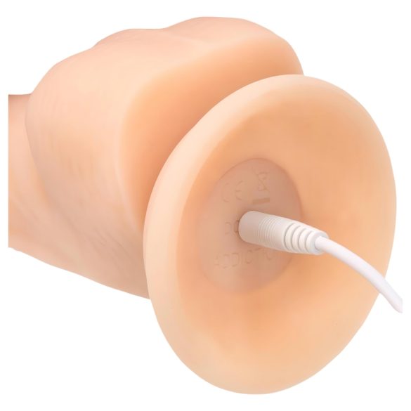 Naked Addiction Rotating 8 - rotirajući vibrator (20cm) - prirodna boja