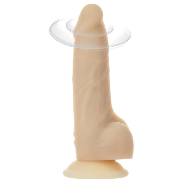 Naked Addiction Rotating 7 - rotirajući vibrator (18cm) - prirodan izgled