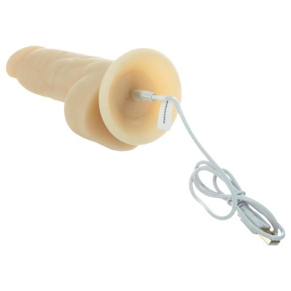 Naked Addiction Rotating 7 - rotirajući vibrator (18cm) - prirodan izgled