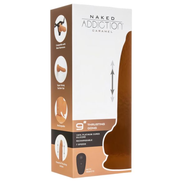 Naked Addiction Thrusting 9 - tamni potiskivač (23cm)