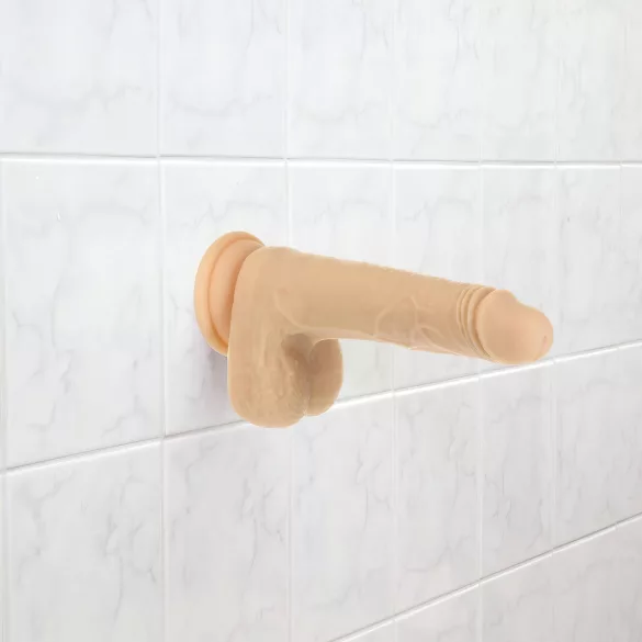 Naked Addiction 7,5 - Teleskop vibratori (19cm) - prirodan