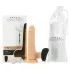 Naked Addiction 7,5 - Teleskop vibratori (19cm) - prirodan