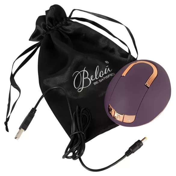 Belou - punski vibrator sa punjenjem, sa rotacijom (ljubičasti)