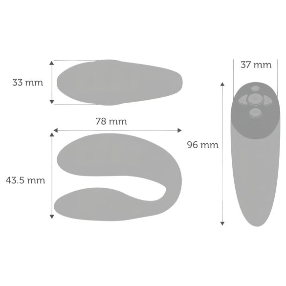 We-Vibe Chorus - pametni vibrator za parove na baterije (narandžasti)