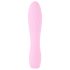 Cuties mini 3 - akumulatorski, vodootporni, rebrasti vibrator (roze)
