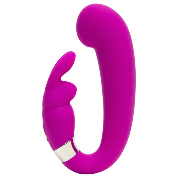 Happyrabbit Mini G - punjiva G-tačka vibrator sa stimulatorom klitorisa (ljubičasta)