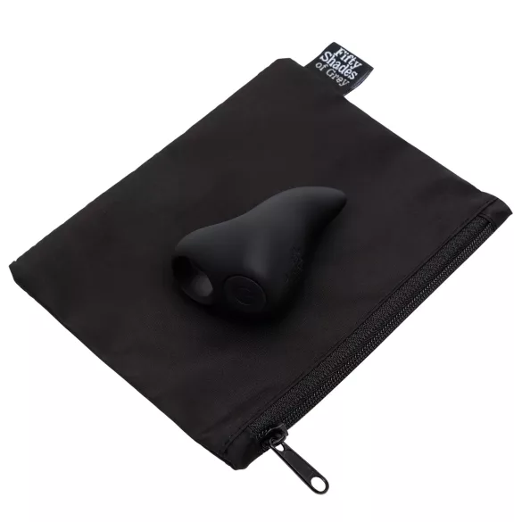 Siva nijansa strasti - crni prstni vibrator