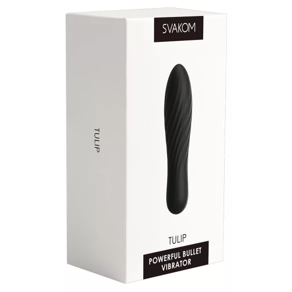 Svakom Tulip - punjivi mini vibrator (crni)