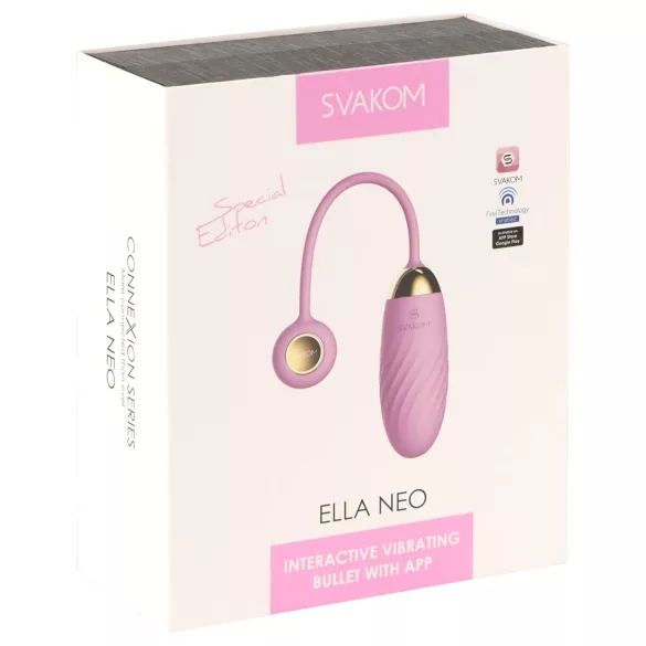 Svakom Ella Neo - pametno vibraciono jaje (roze)