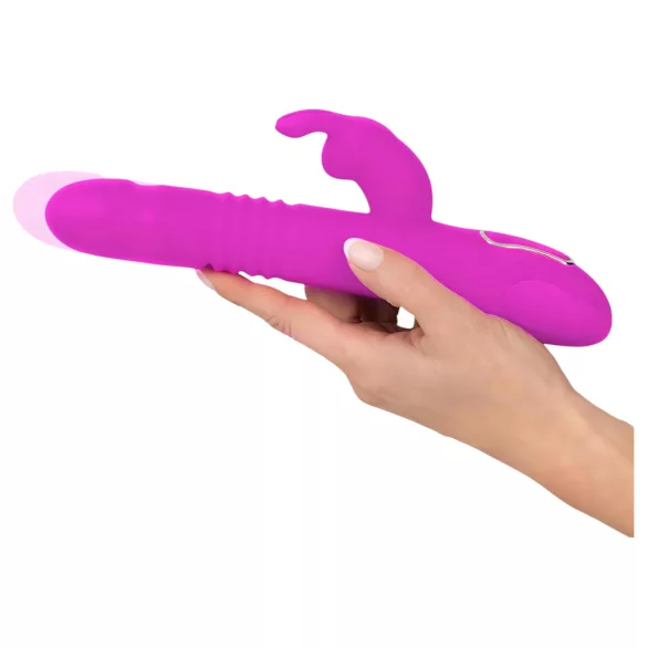 SMILE Rabbit - rotirajući vibrirajući masažer sa klit stimulatorom (ružičasti)
