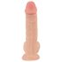 Prirodna koža - dildo sa kožom - 19cm (prirodno)