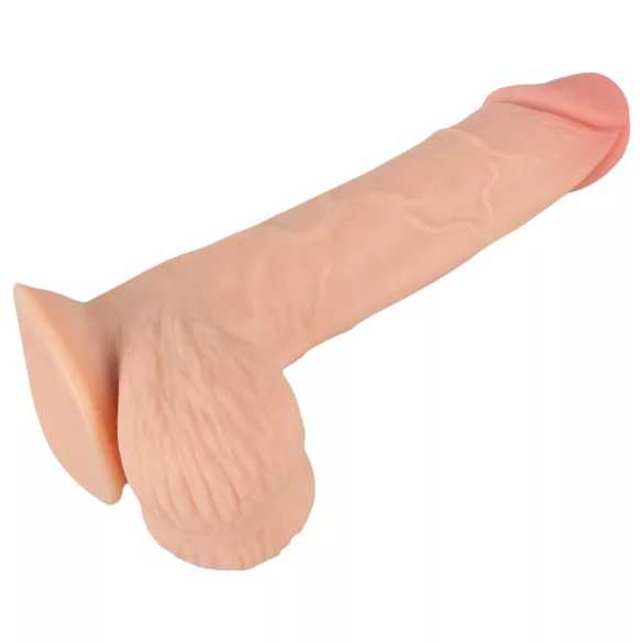 Prirodna koža - dildo sa kožom - 19cm (prirodno)