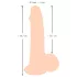 Prirodna koža - dildo sa kožom - 19cm (prirodno)
