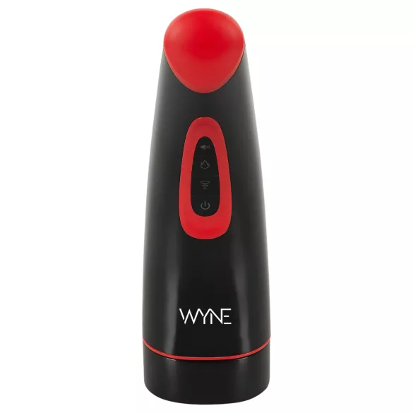 WYNE 03 - crni vibrirajući usisni masturbator na baterije