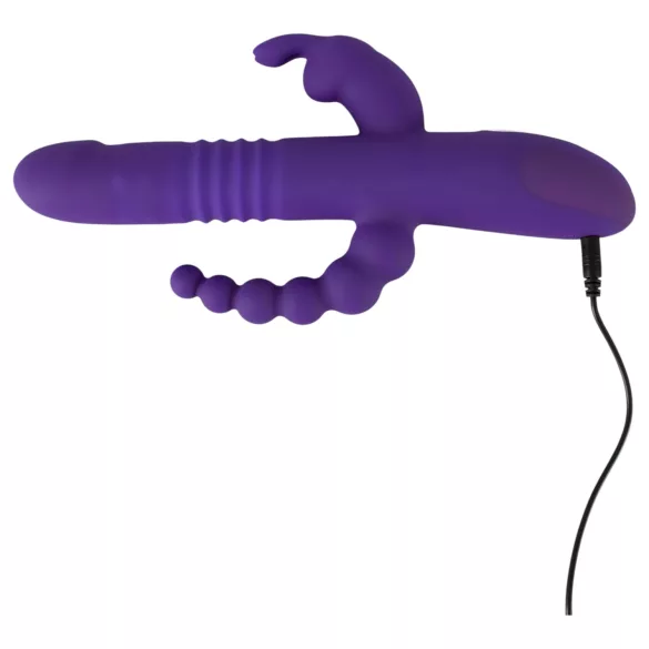 SMILE Triple - bežični vibrator sa tri kraka i rotacijom (ljubičasti)
