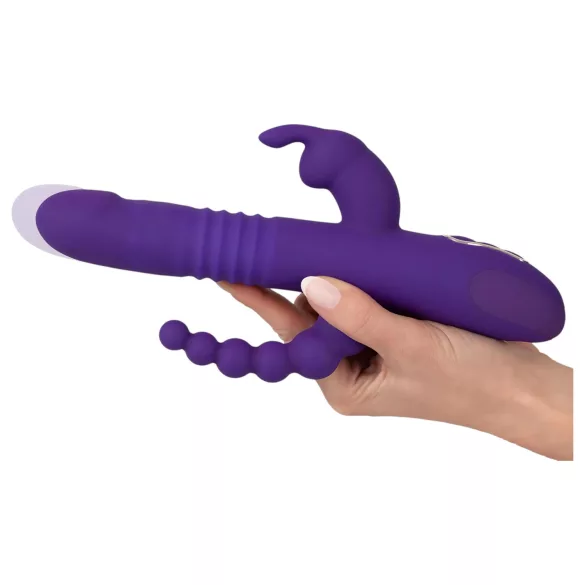 SMILE Triple - bežični vibrator sa tri kraka i rotacijom (ljubičasti)
