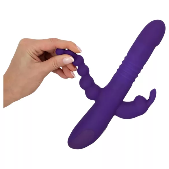 SMILE Triple - bežični vibrator sa tri kraka i rotacijom (ljubičasti)