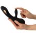 XOUXOU - bežični elektro vibrator sa klitoralnim nastavkom (crni)